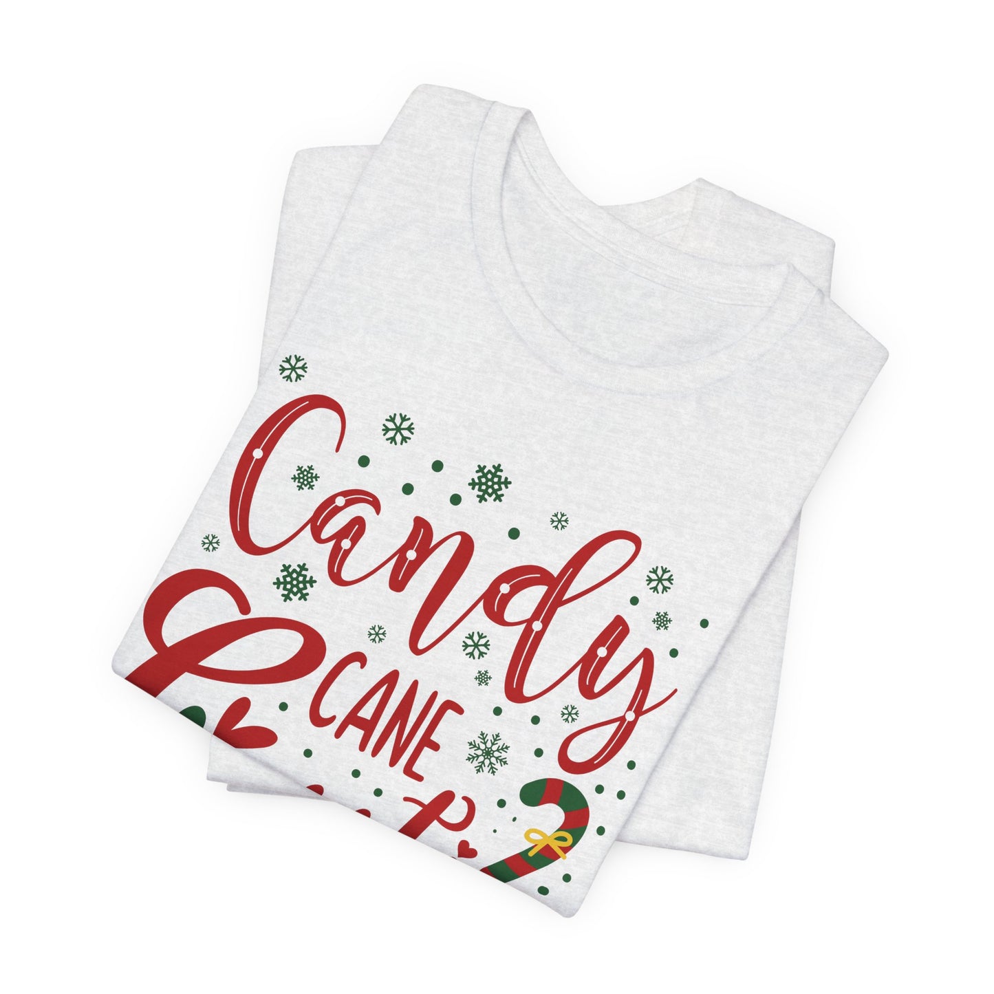 Candy Cane T-Shirt For Cute Holiday TShirt For Ladies Christmas T Shirt