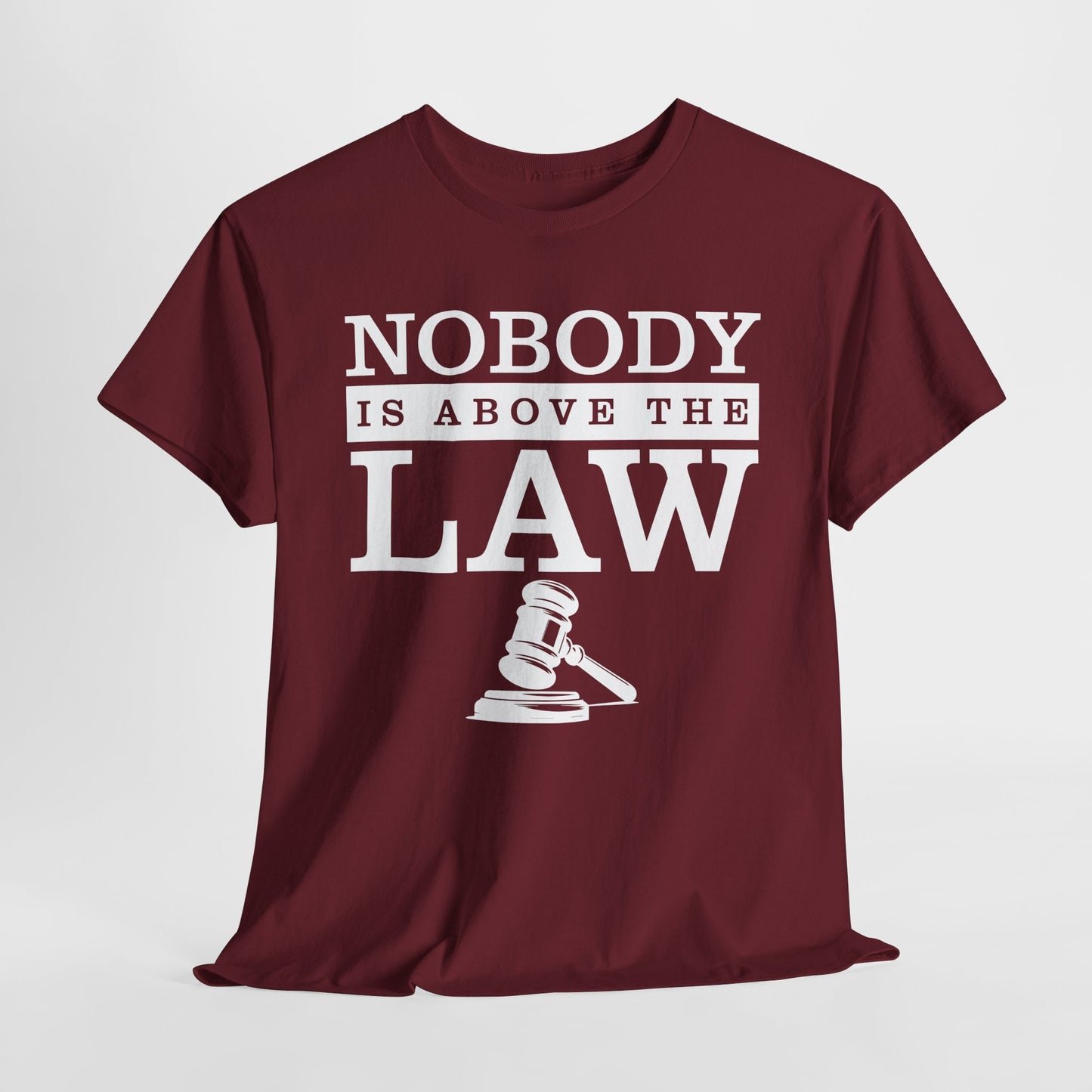 Nobody is Above the Law T-Shirt - Justice Graphic Tee