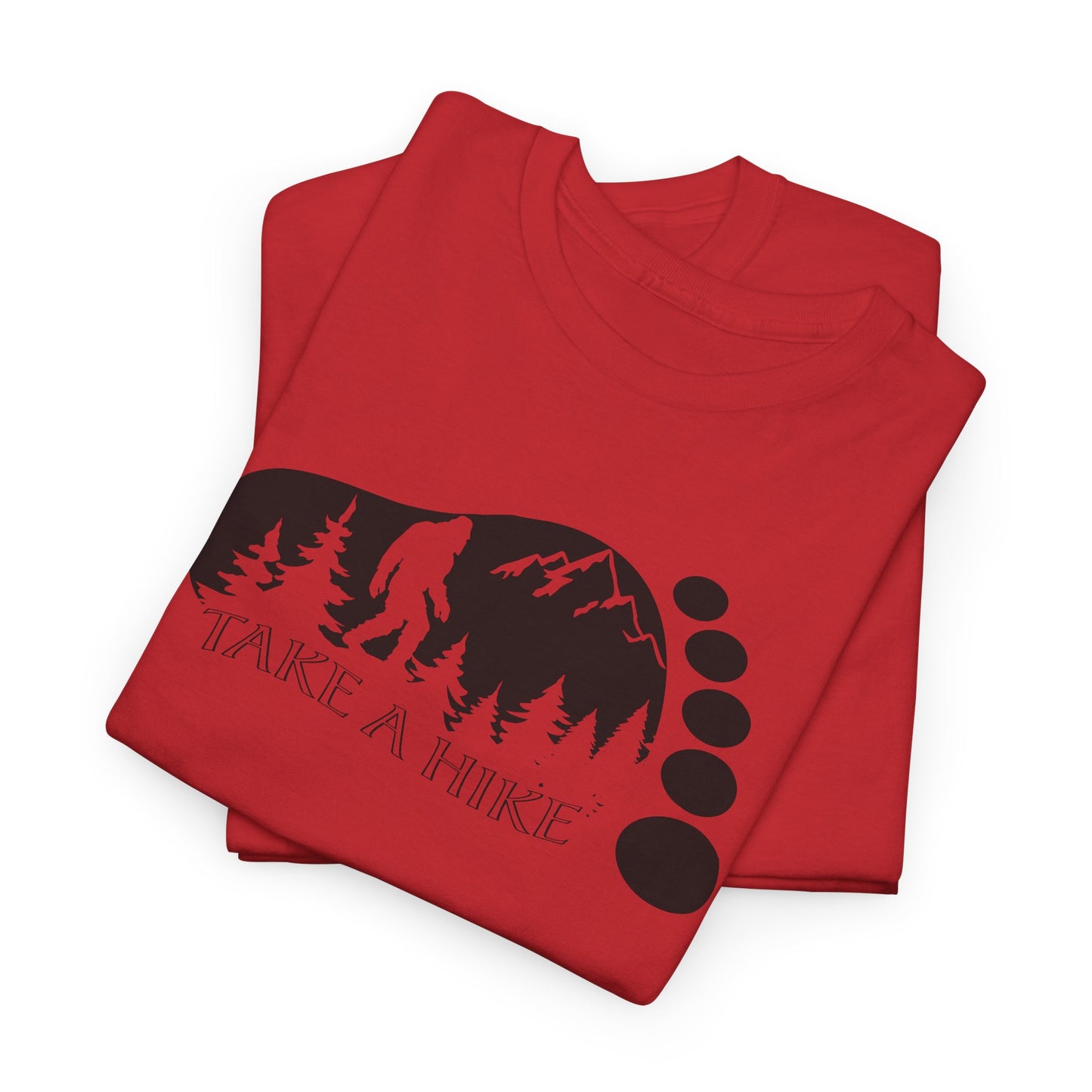 Bigfoot Hiking T-Shirt - Outdoor Adventure Graphic