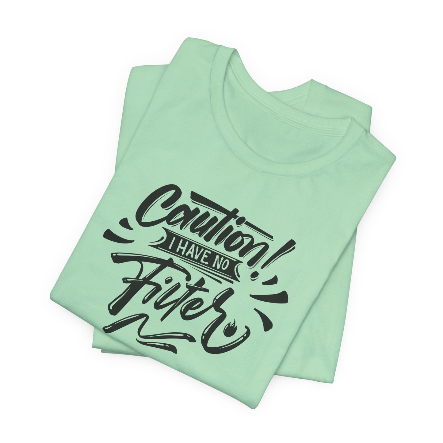 No Filter Caution T-Shirt - Bold Graphic Tee