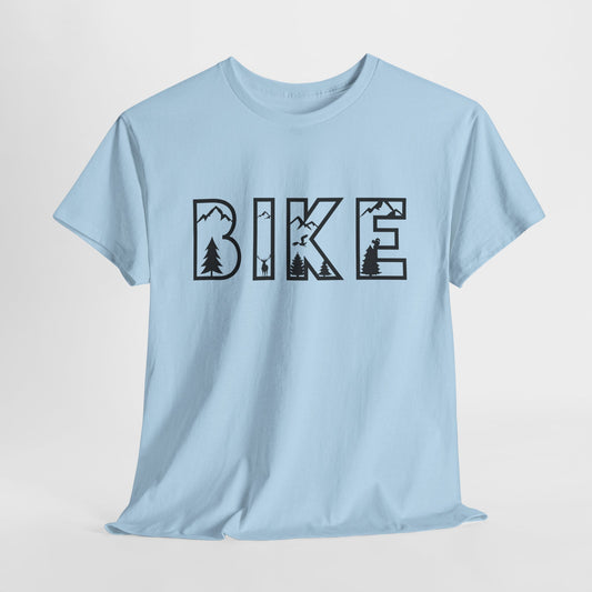 Bike Nature Font T-Shirt