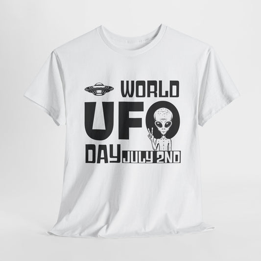 World UFO Day T-Shirt - July 2 Alien Spaceship Design