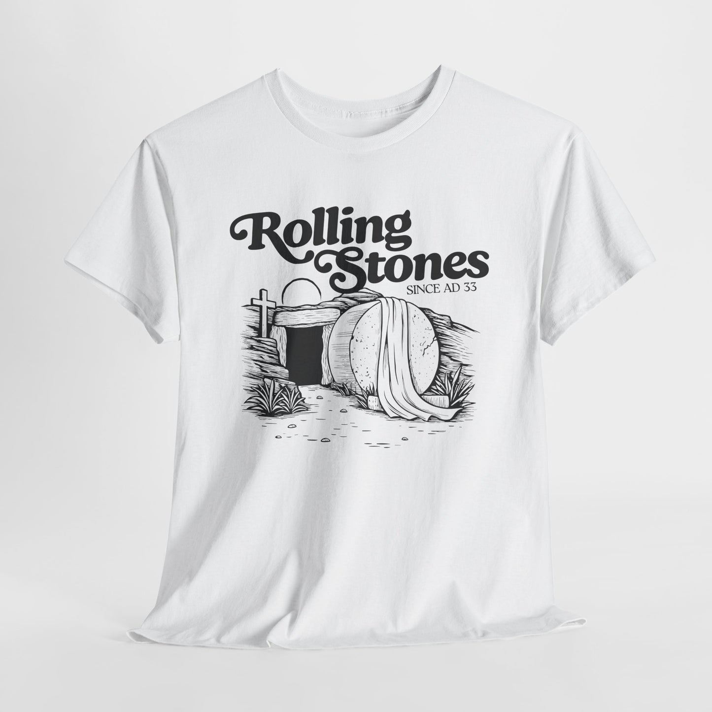 Rolling Stones Since AD 33 T-Shirt - Easter Faith Graphic Tee