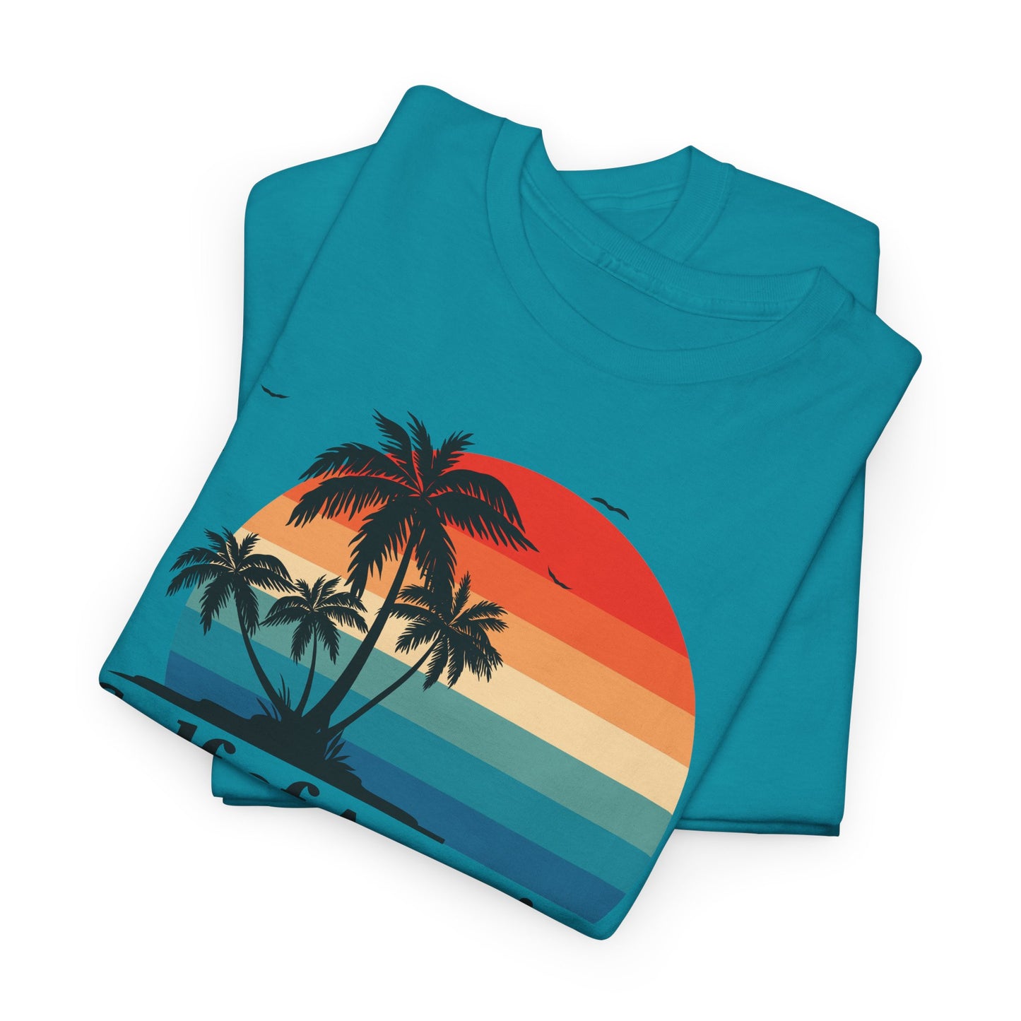 Gulf of America 2025 Sunset T-Shirt - Retro Beach Vibes