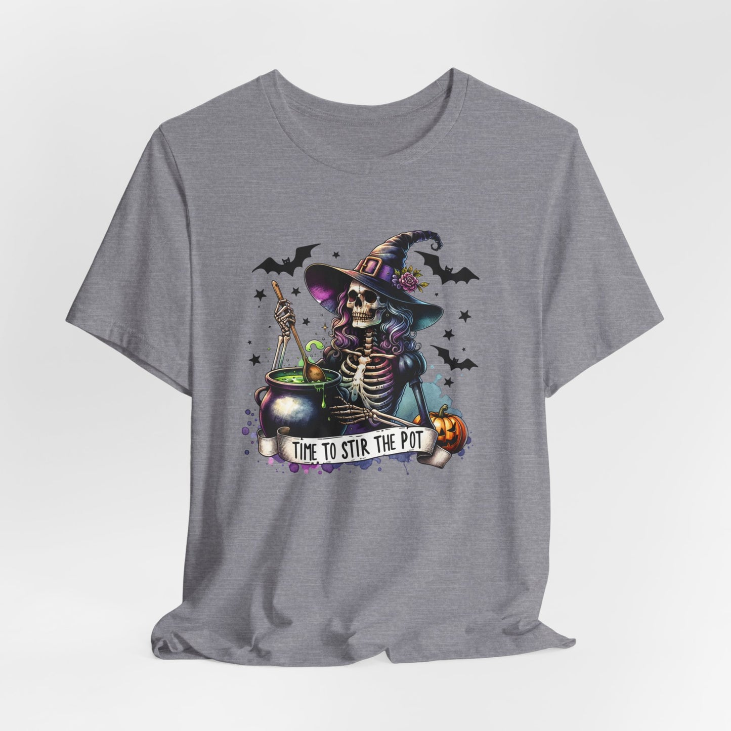 Time to Stir the Pot Witch T-Shirt - Funny Halloween Tee