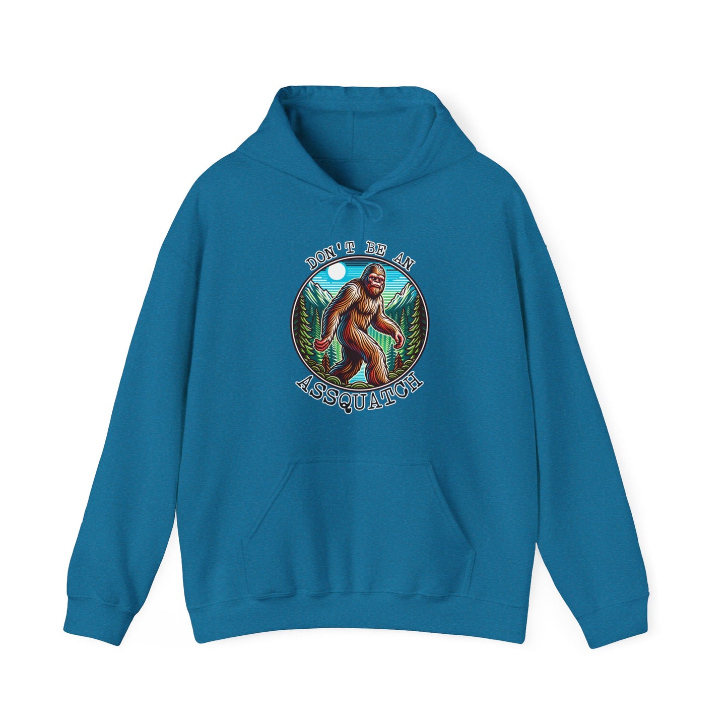Bigfoot Assquatch Hoodie - Don't Be a Jerk Design