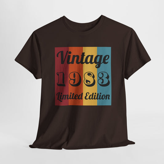 1983 T-Shirt For Vintage Limited Edition TShirt For Class Reunion Shirt For Birthday T Shirt For Birth Year Shirt For Graduation Year Shirt