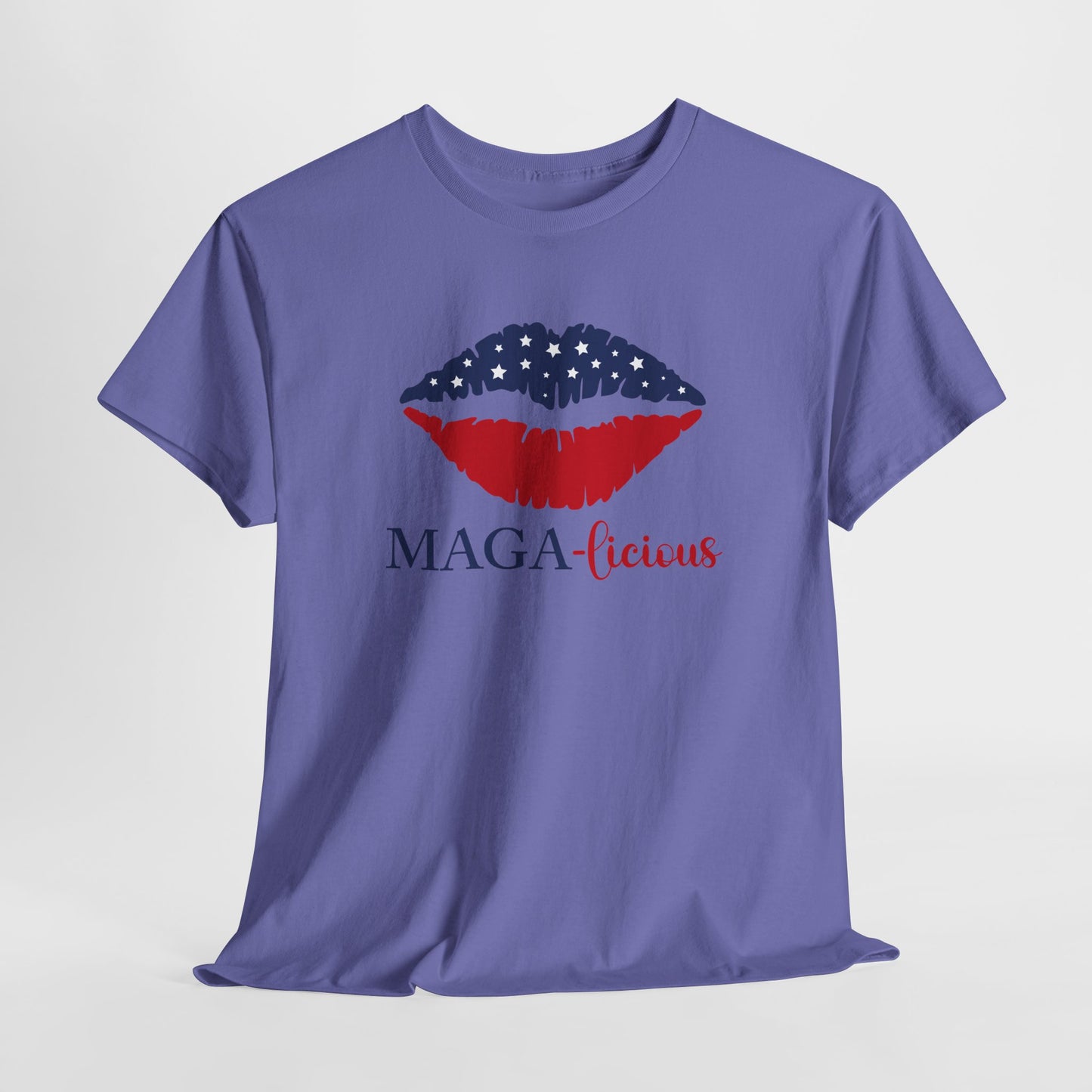 MAGA-licious T-Shirt - Patriotic Lips Graphic Tee