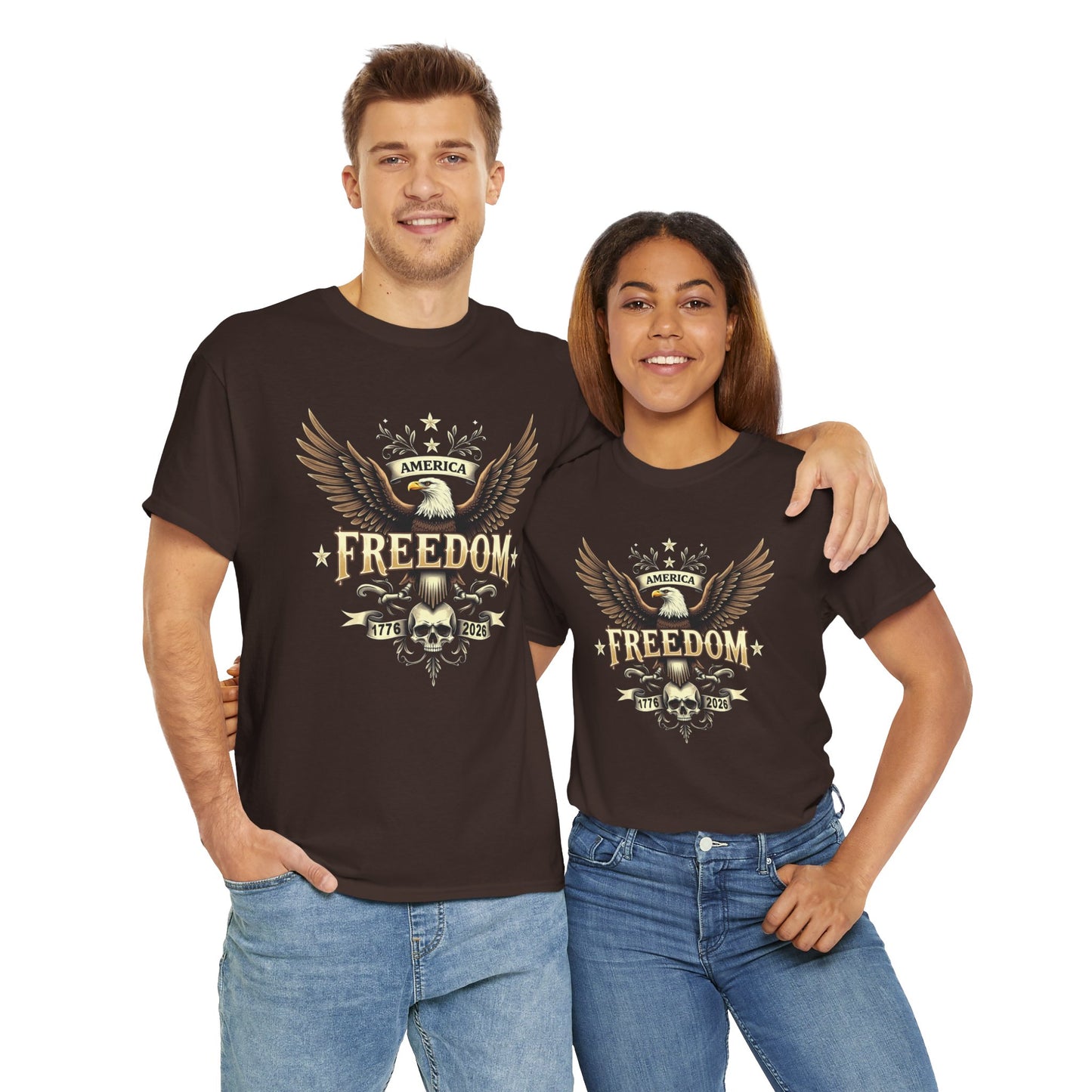 America Freedom 1776-2026 T-Shirt - Patriotic Anniversary Tee