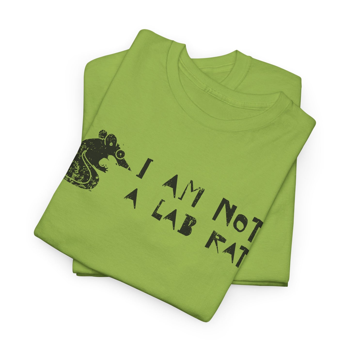 I Am Not a Lab Rat T-Shirt - Anti-Vaccine Stance Tee