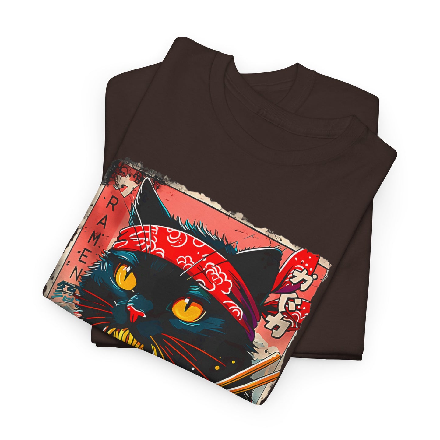 Ramen Cat T-Shirt - Japanese Graphic Design