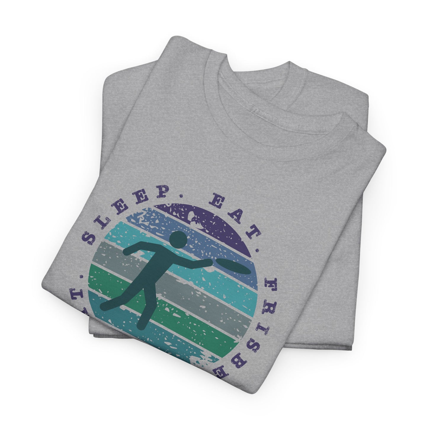 Eat Sleep Frisbee Repeat T-Shirt - Ultimate Frisbee Tee