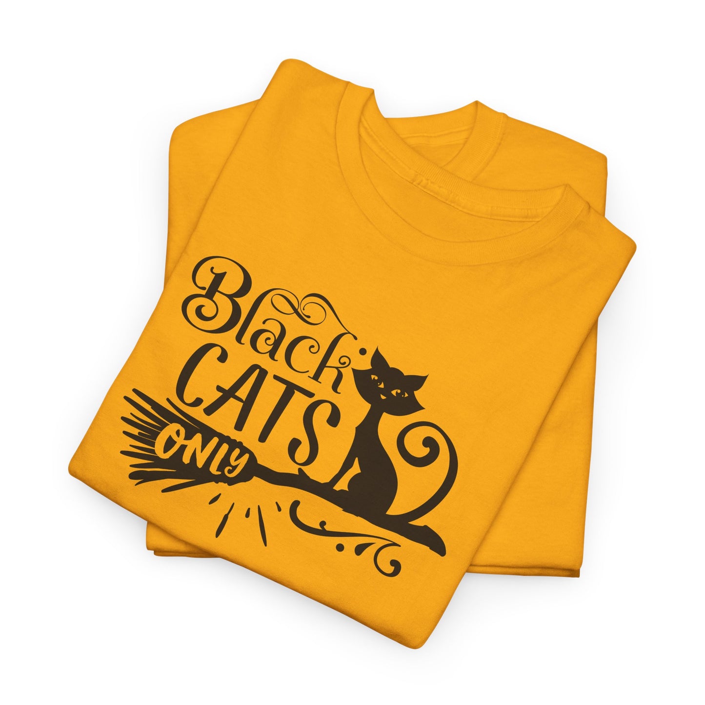 Black Cats Only T-Shirt - Witchy Feline Tee