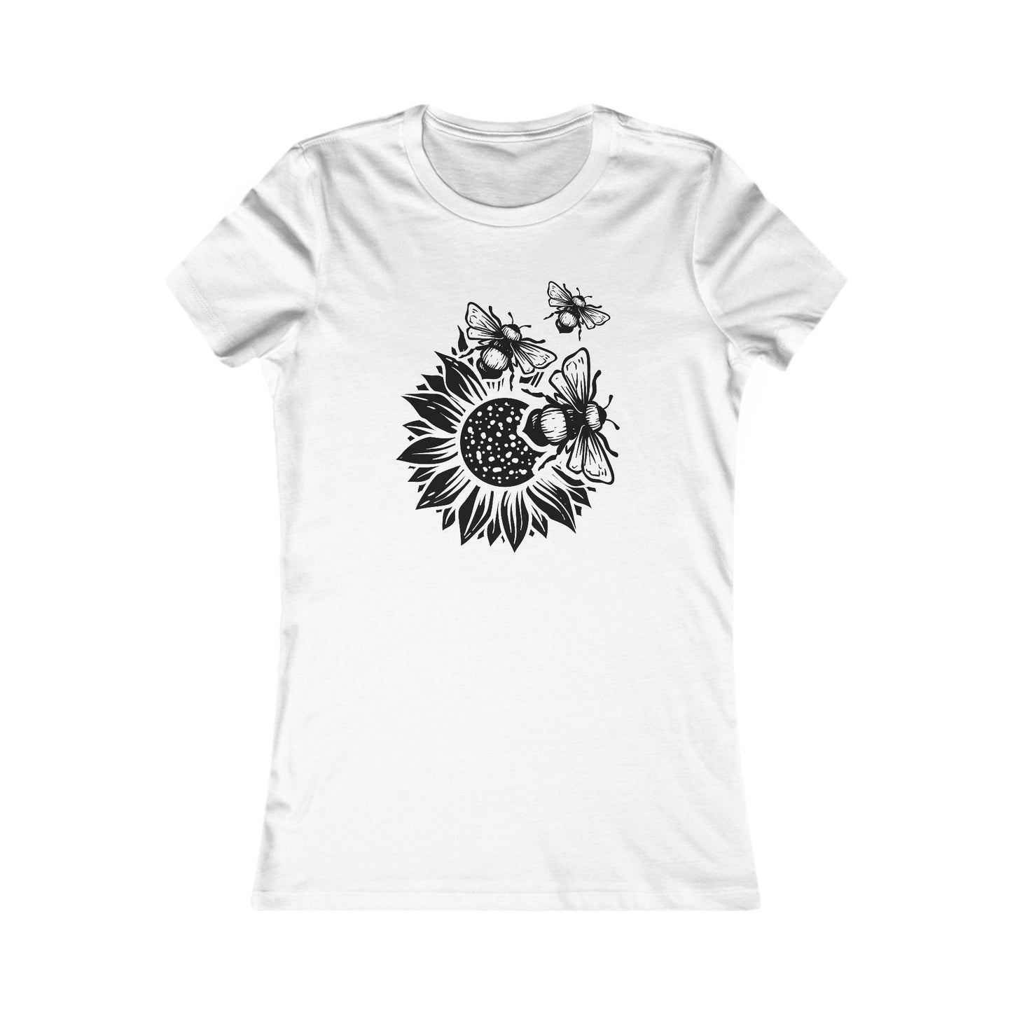 Sunflower Bees T-Shirt - Nature Graphic