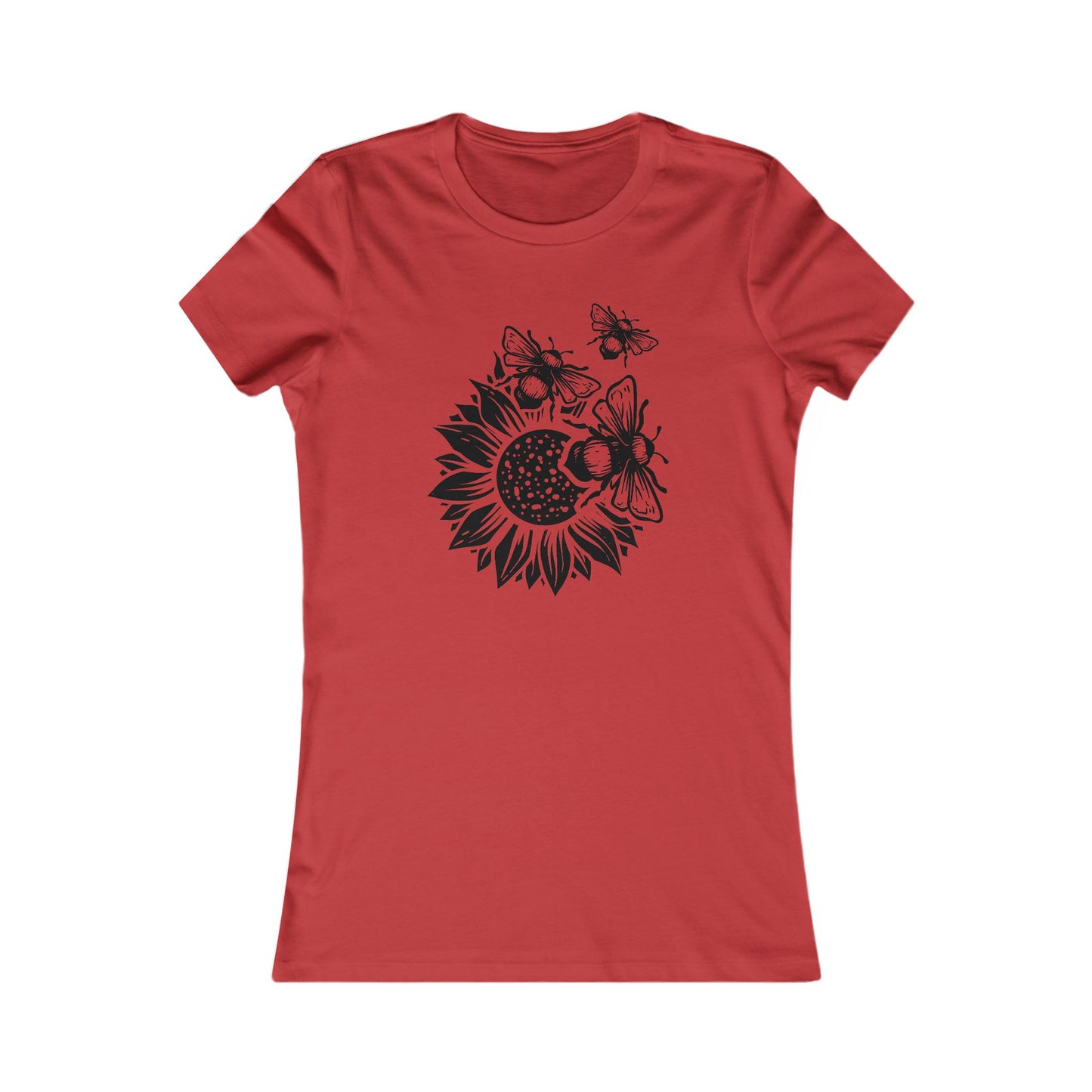 Sunflower Bees T-Shirt - Nature Graphic