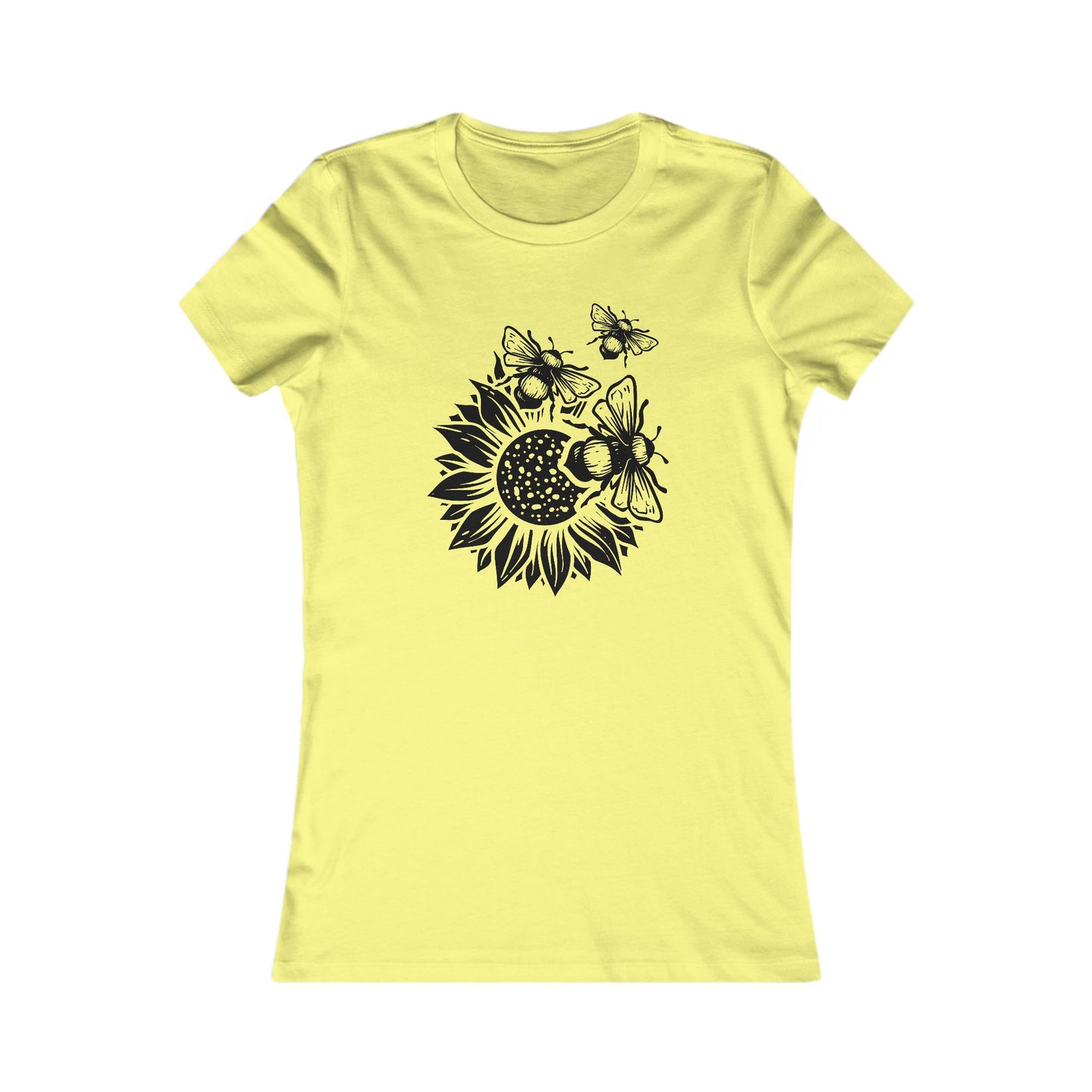 Sunflower Bees T-Shirt - Nature Graphic