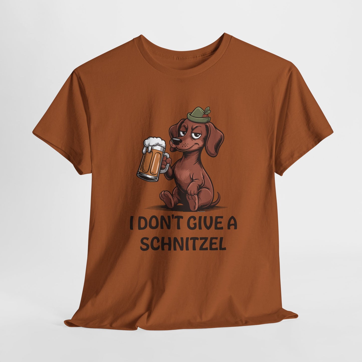 I Don't Give a Schnitzel Funny Dog T-Shirt