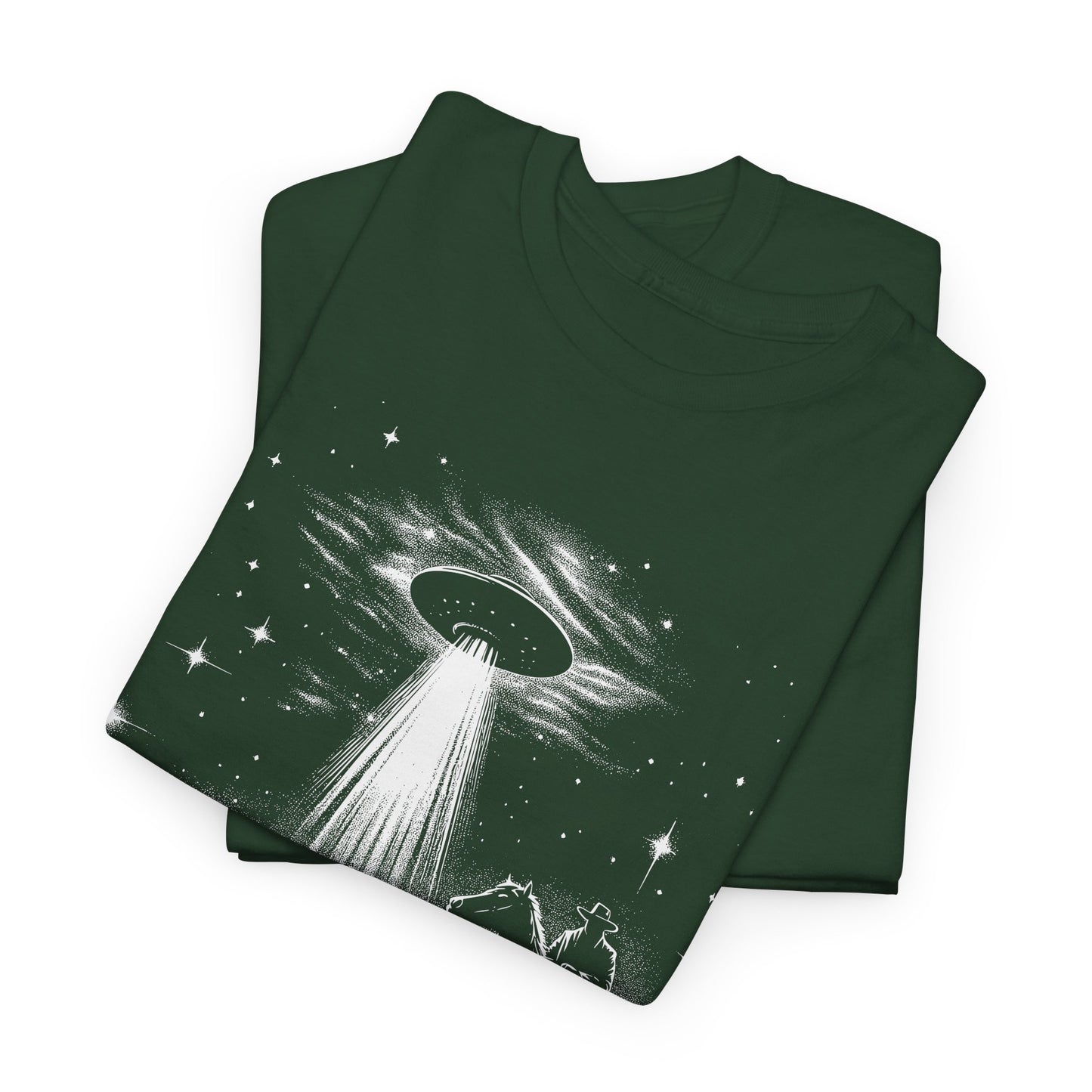 Cowboy UFO T-Shirt - Desert Alien Invasion