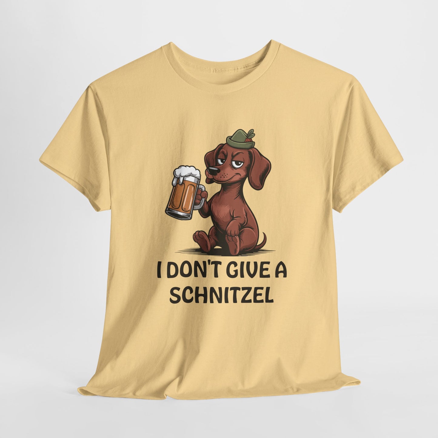 I Don't Give a Schnitzel Funny Dog T-Shirt