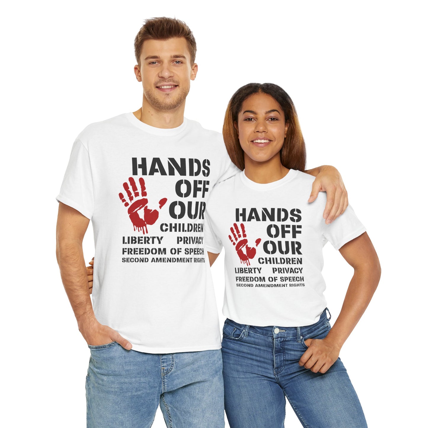Hands Off Our Children Graphic T-Shirt