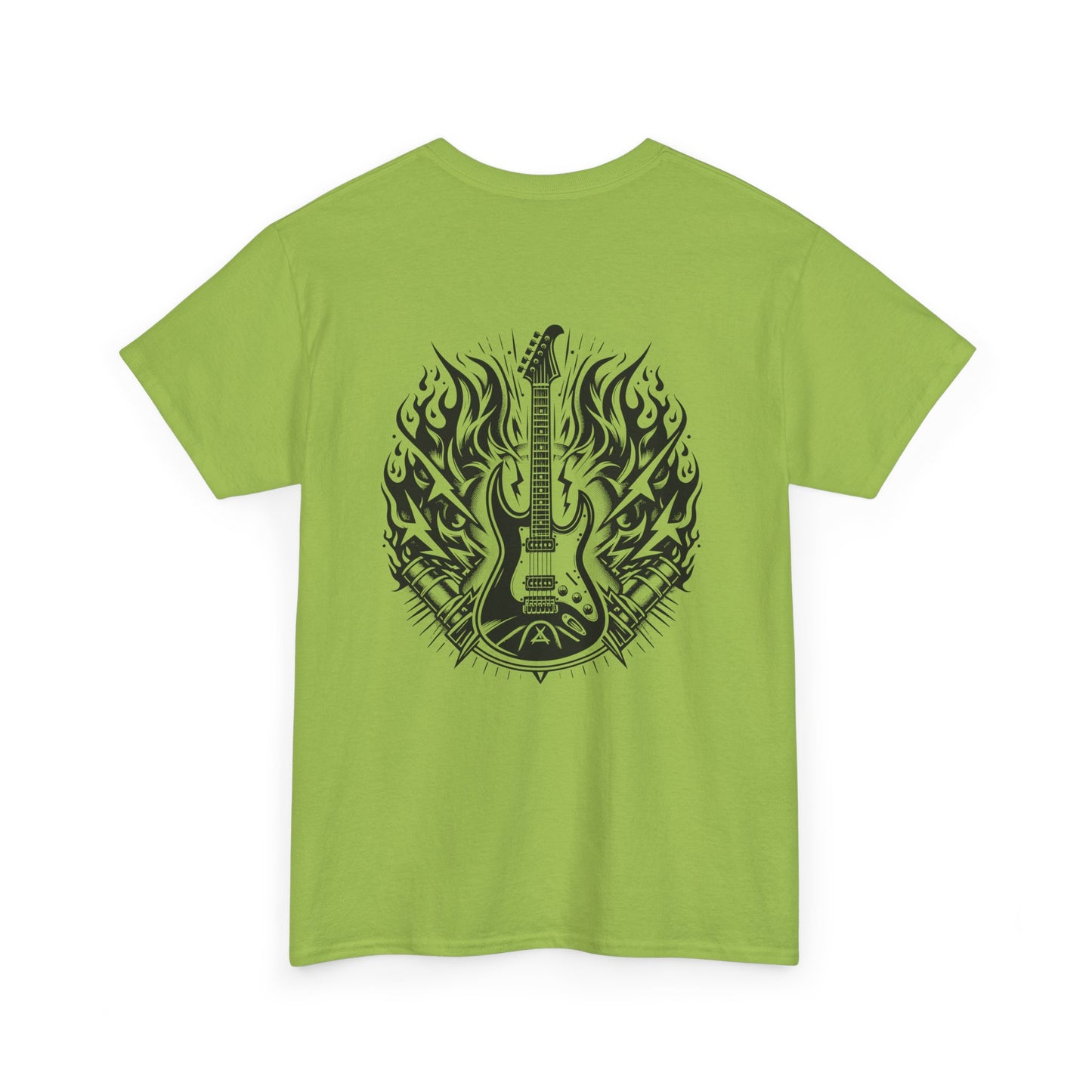 Flaming Guitar T-Shirt - Rock Graphic