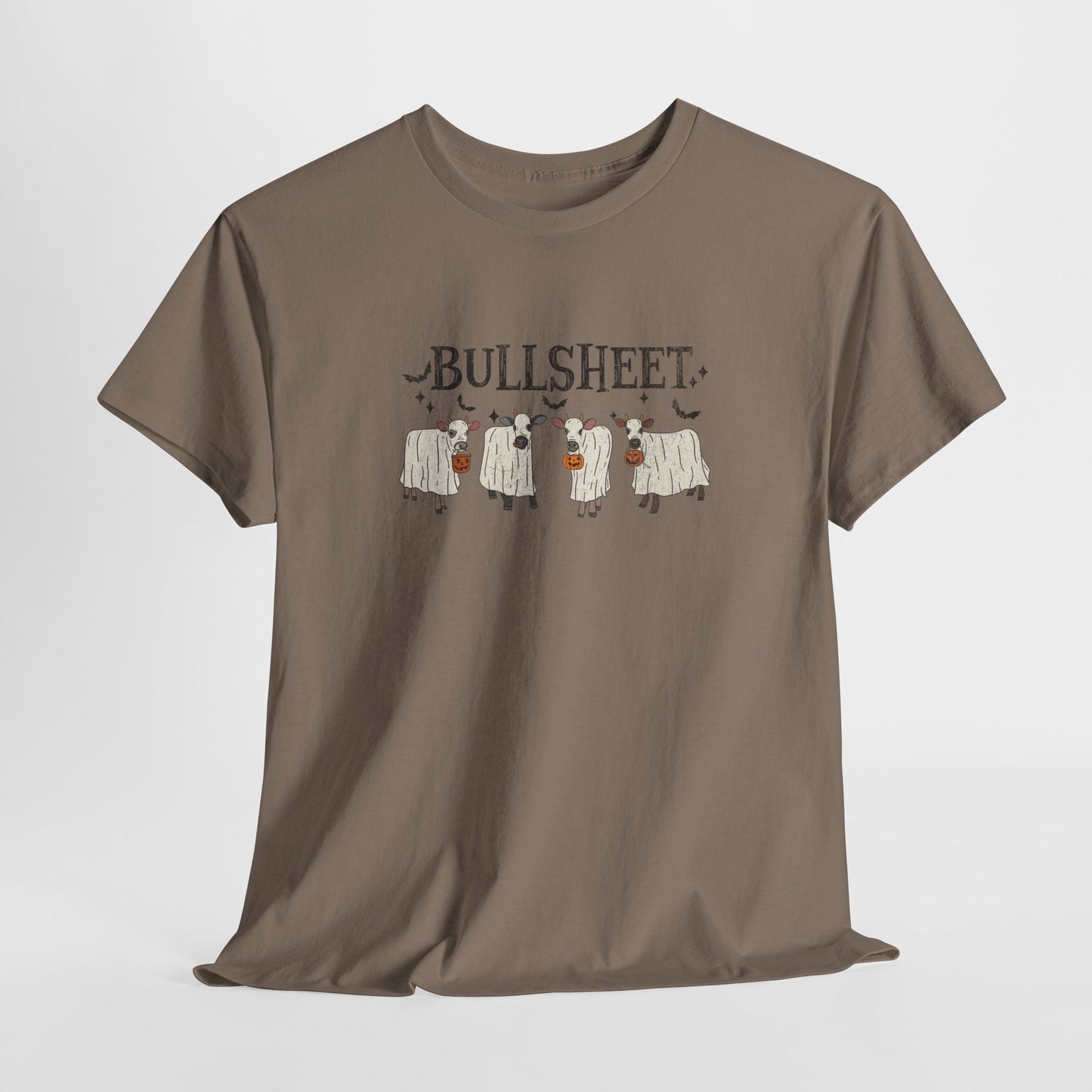 Bullsheet Ghost Cow T-Shirt - Halloween Pun Tee