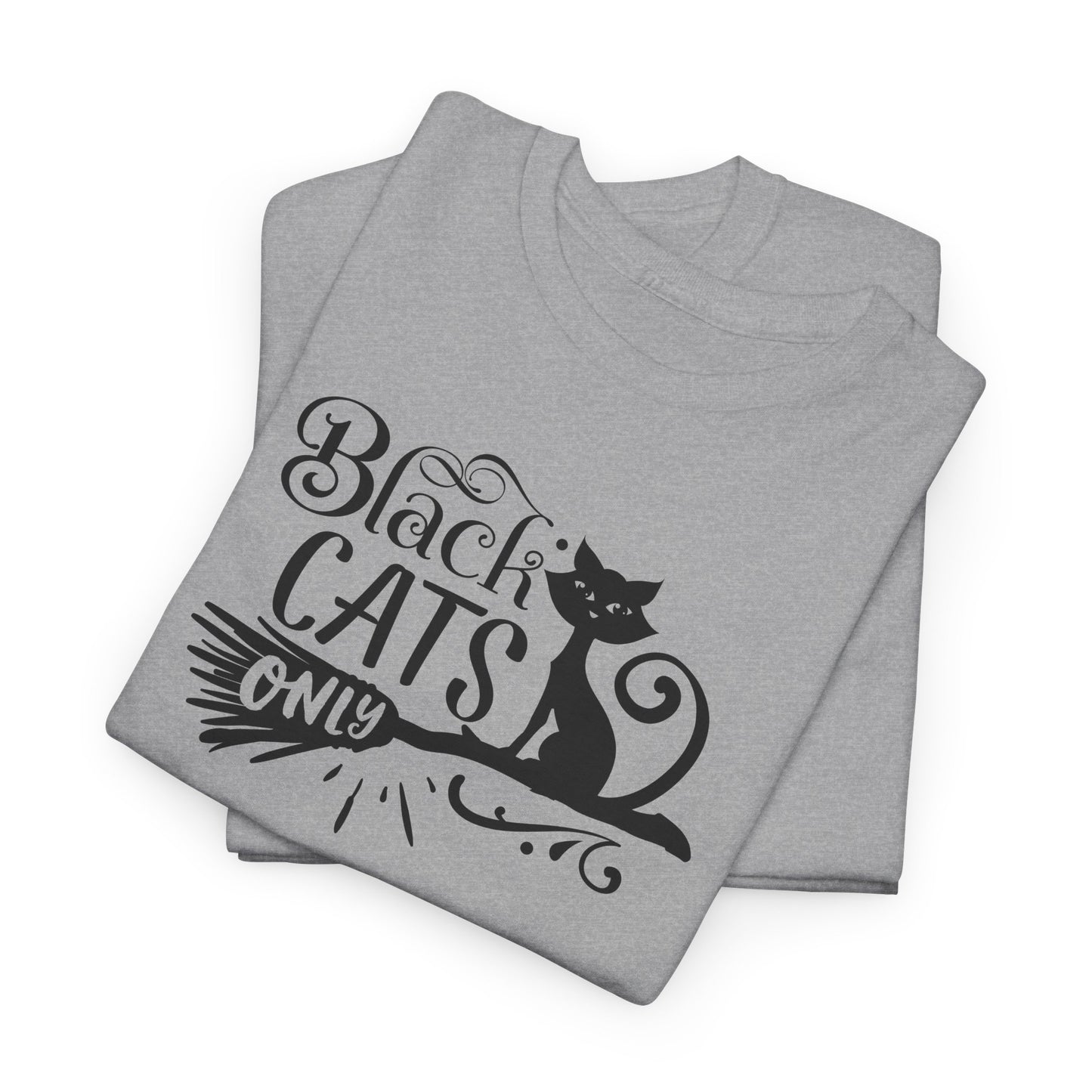Black Cats Only T-Shirt - Witchy Feline Tee