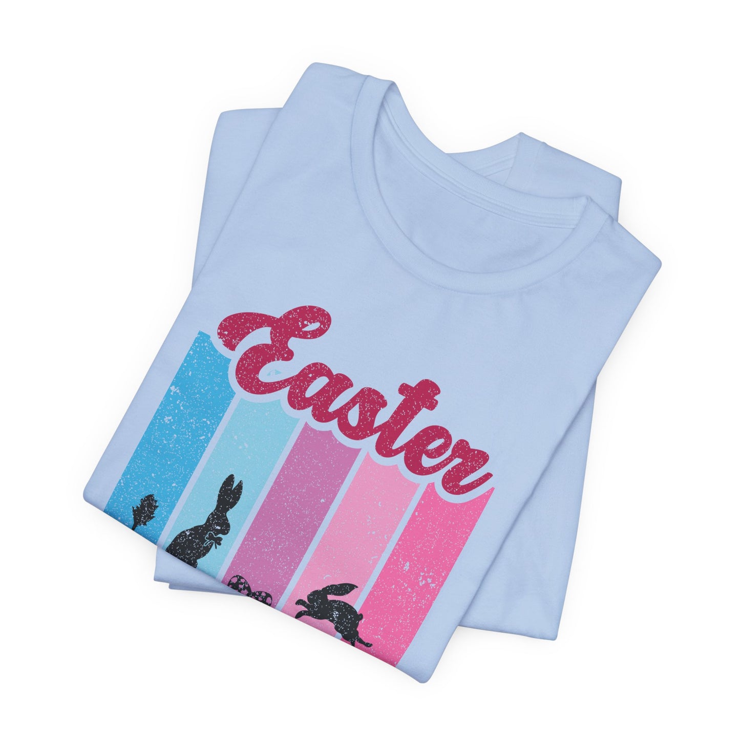 Easter Bunny Silhouette T-Shirt - Pastel Graphic Tee