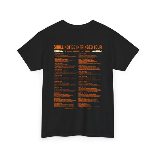 Blaze Renegades Bullets & Ballads 2A T-Shirt - Shall Not Be Infringed Tour