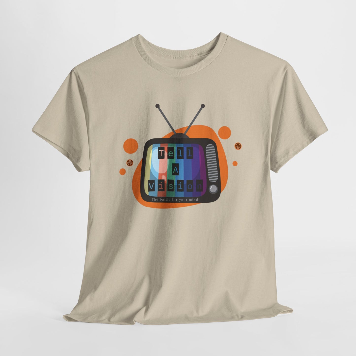 Tell A Vision T-Shirt - TV Mind Battle Graphic Tee