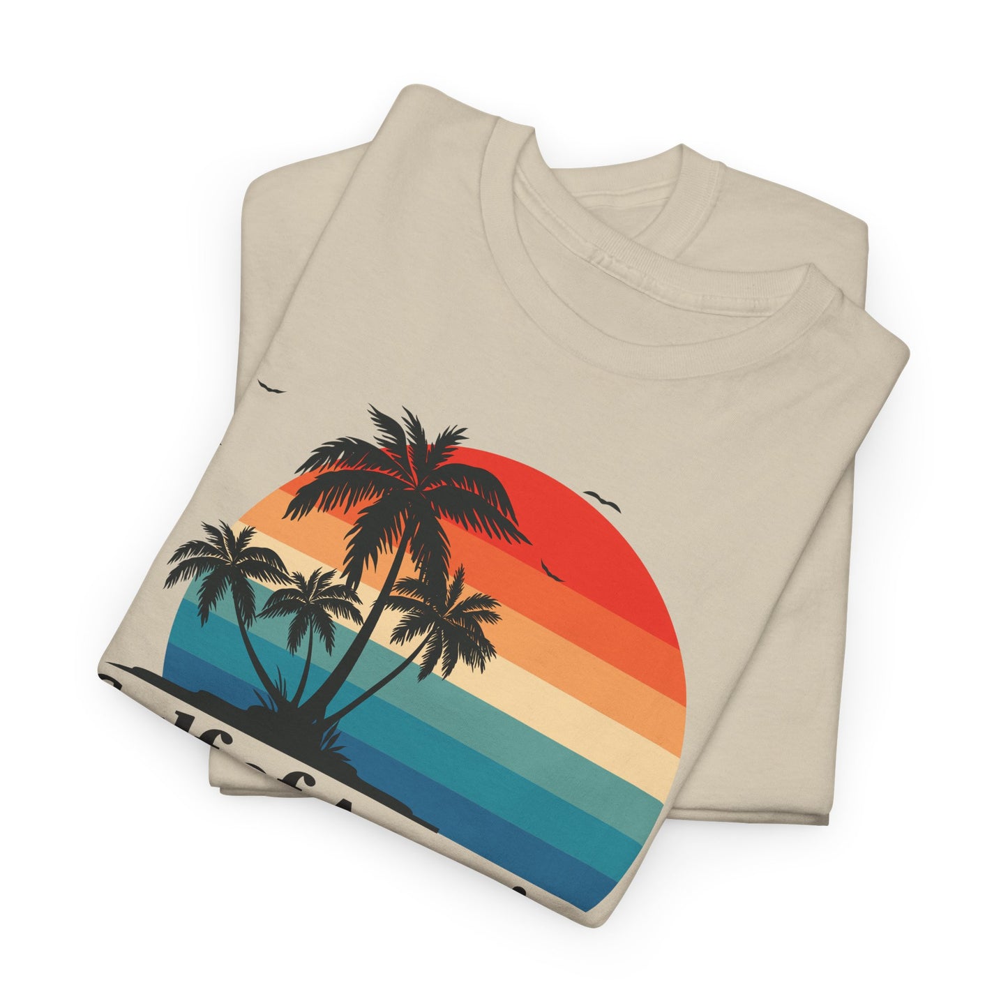 Gulf of America 2025 Sunset T-Shirt - Retro Beach Vibes