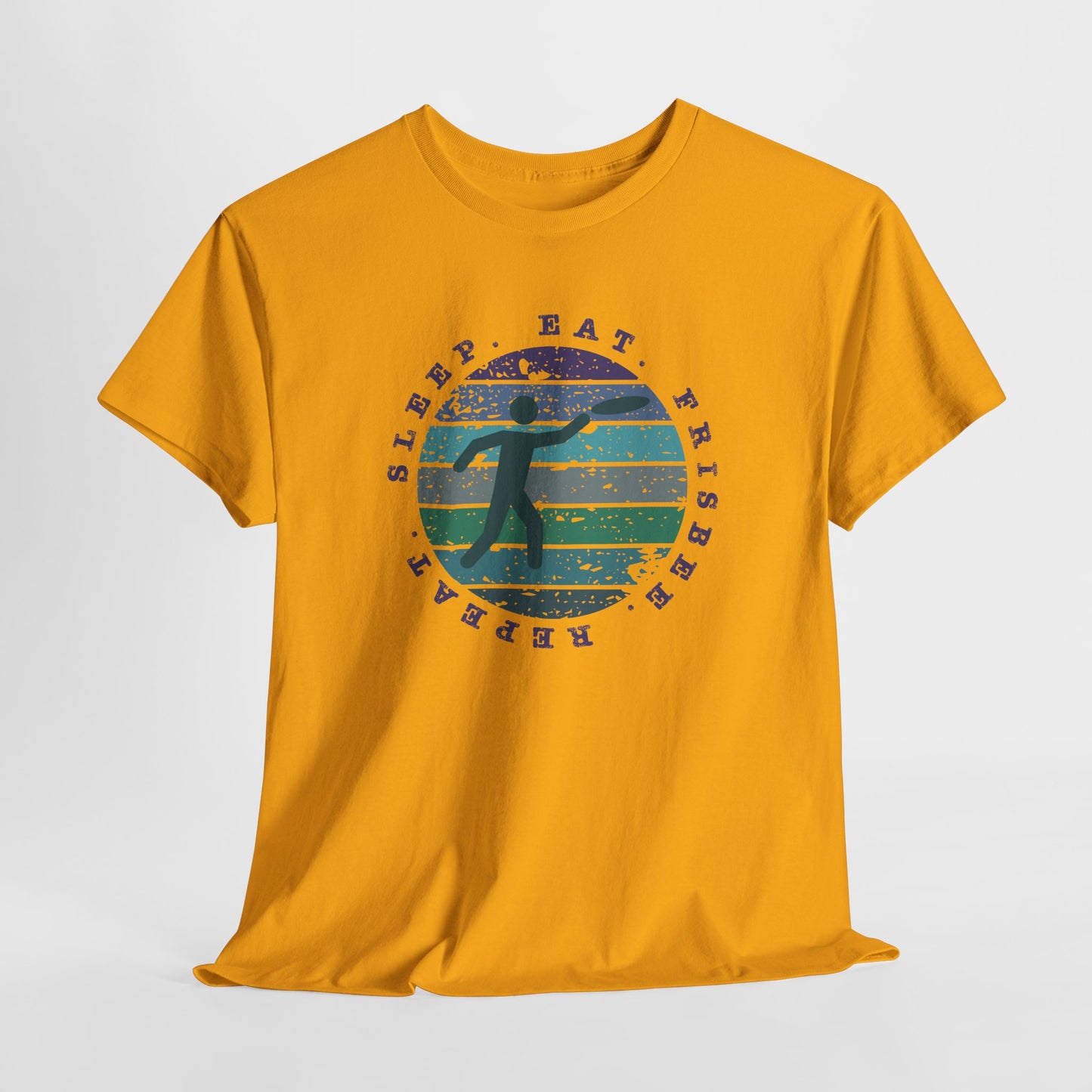 Eat Sleep Frisbee Repeat T-Shirt - Ultimate Frisbee Tee