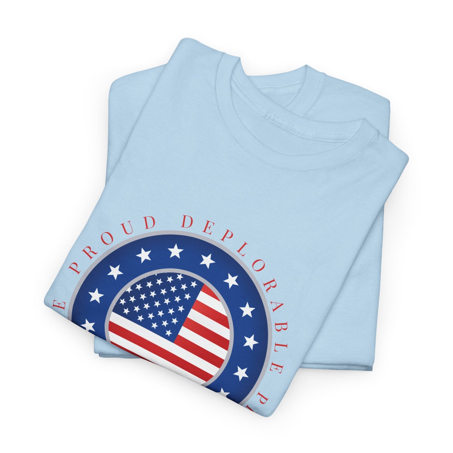 Proud Deplorable American Flag T-Shirt