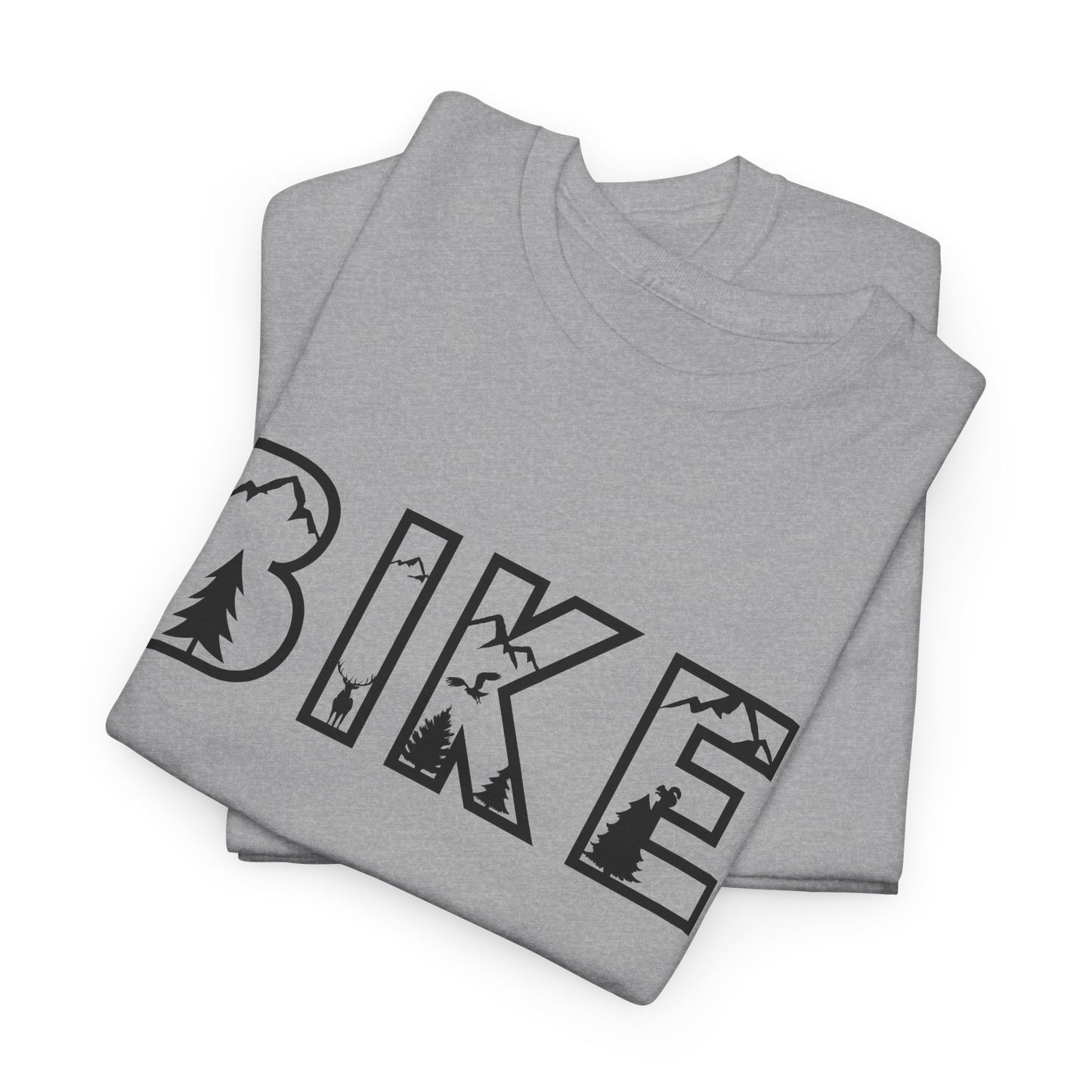 Bike Nature Font T-Shirt