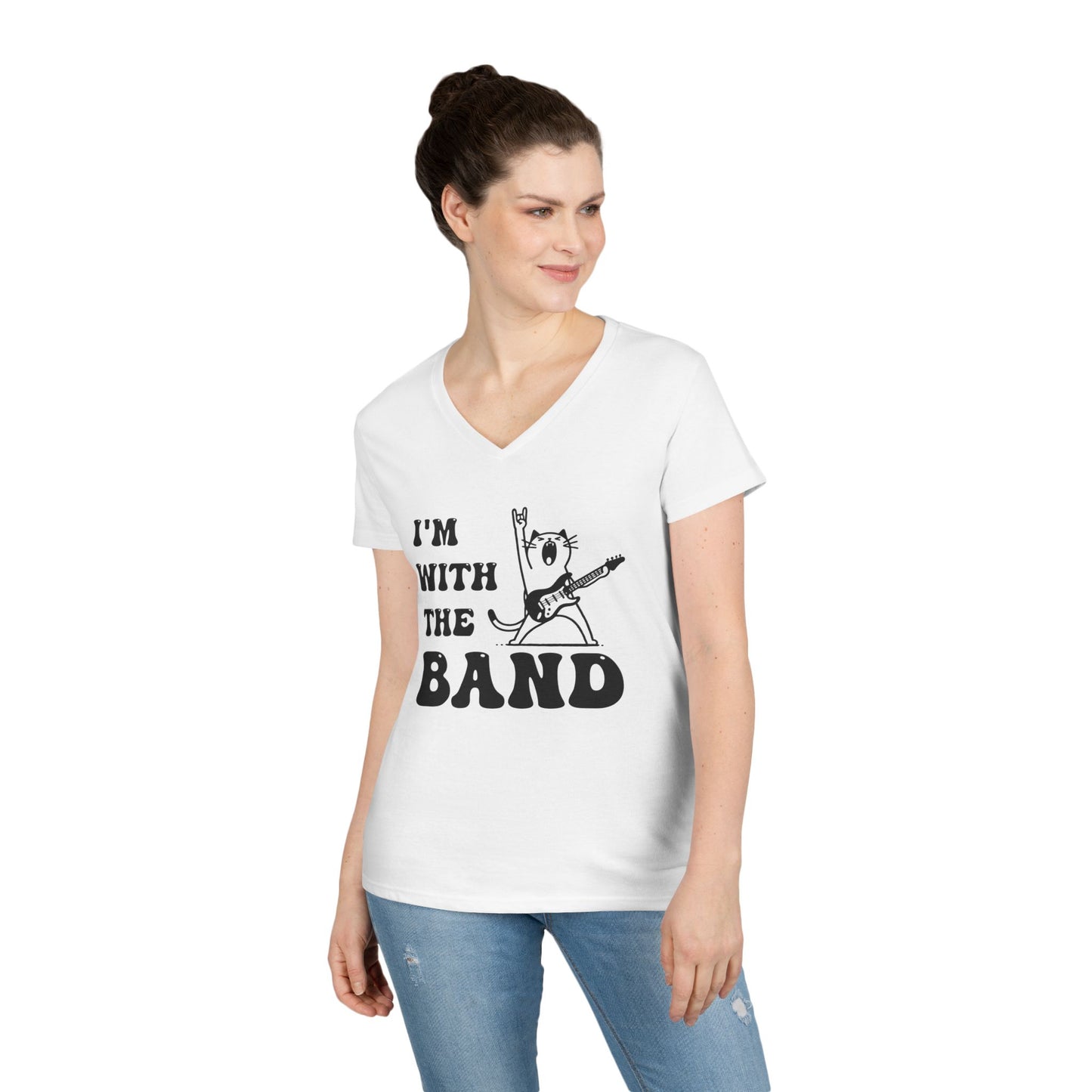 I’m With the Band T-Shirt – Retro Cat Rocker Tee