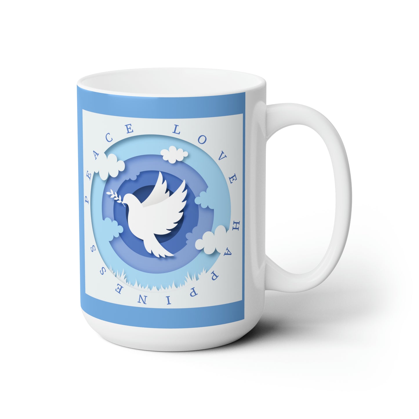 Peace Coffee Mug For Love And Happiness Hot Tea Cup