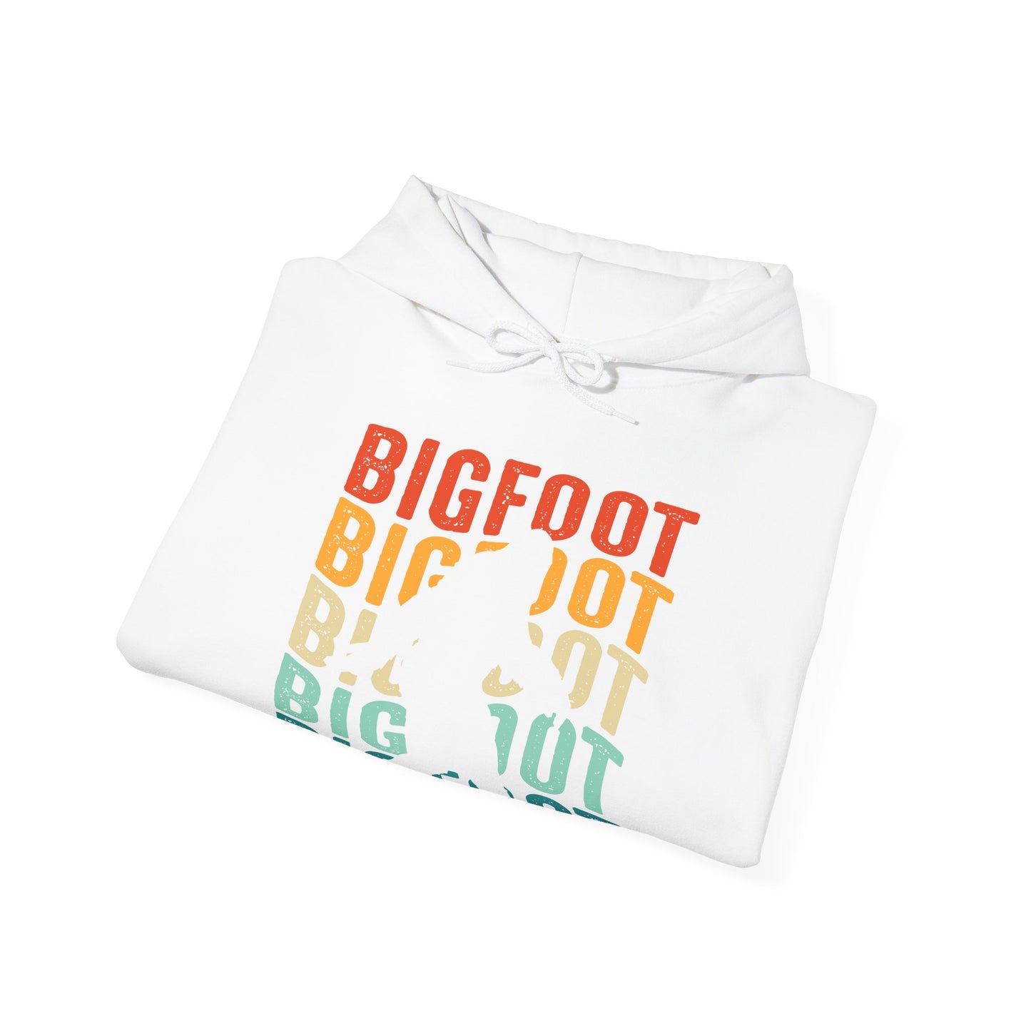 Bigfoot Silhouette Hoodie - Cryptid Outline Design