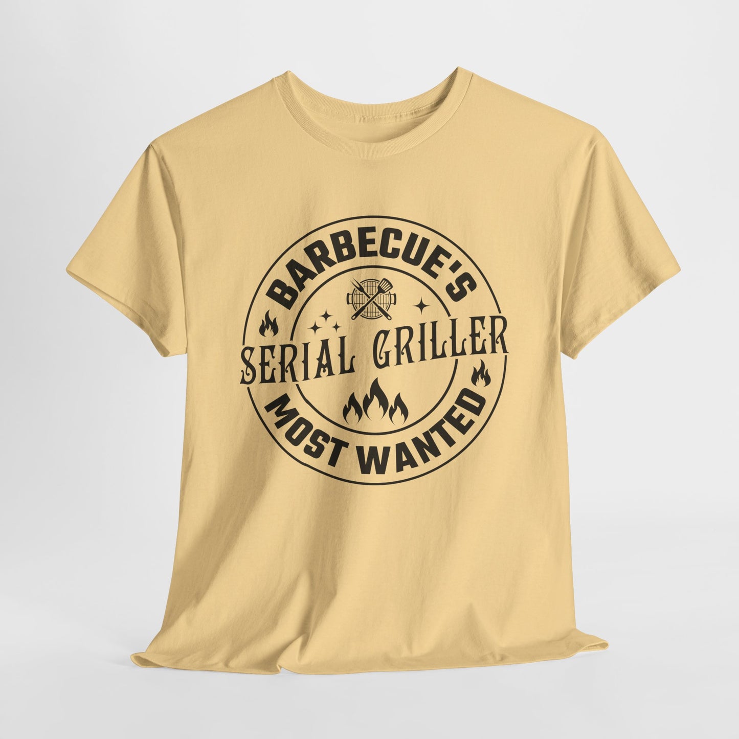 Serial Griller T-Shirt - BBQ Most Wanted Graphic