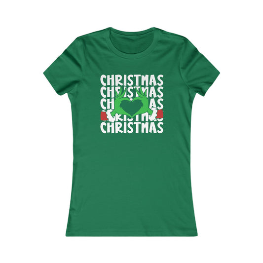 Grinch Heart Hands Christmas T-Shirt