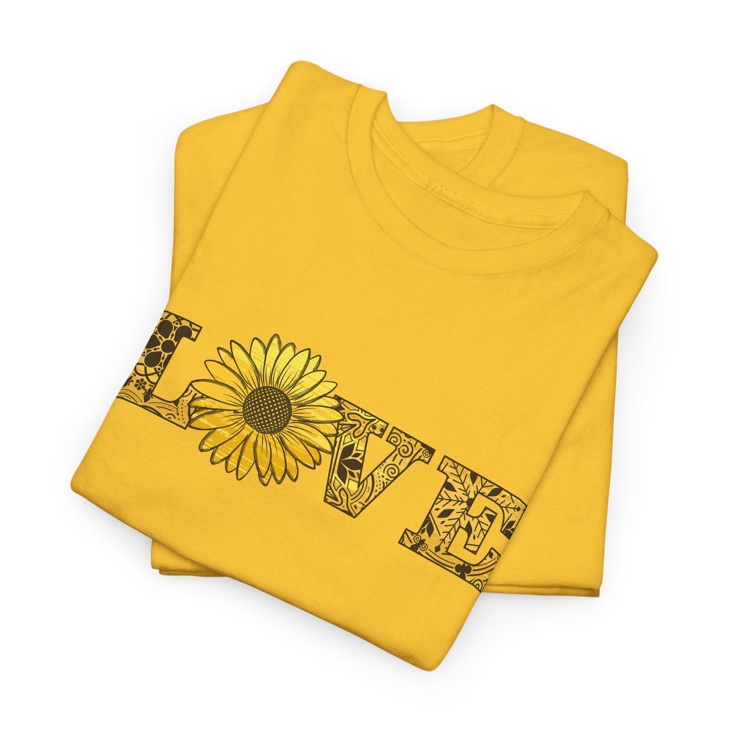 Love Sunflower T-Shirt - Floral Design