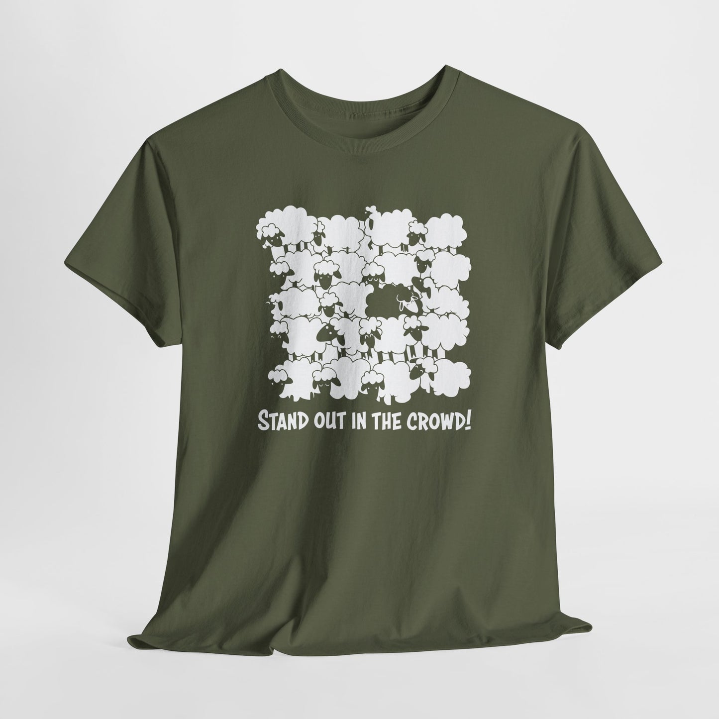 Stand Out in the Crowd Black Sheep T-Shirt - Sheeple Tee
