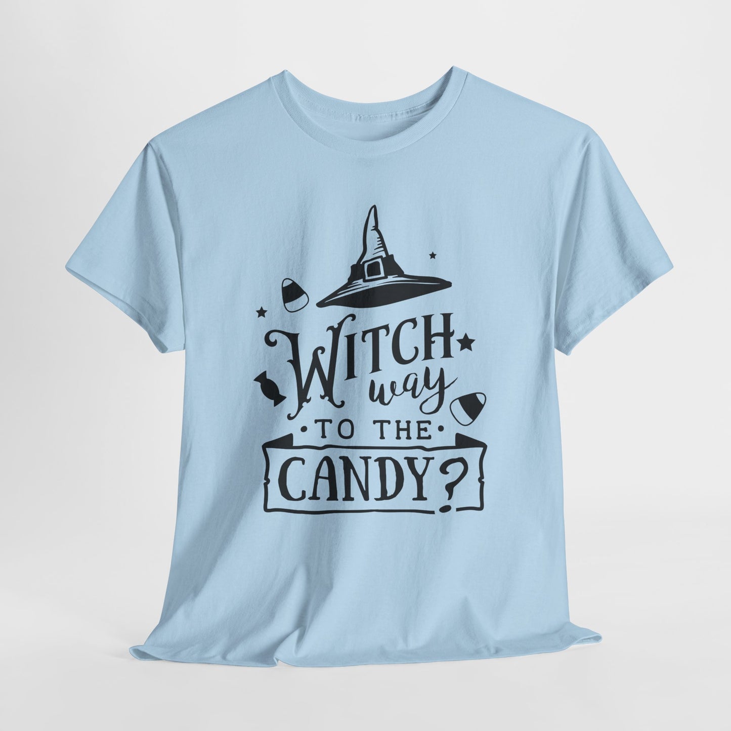 Witch Way to the Candy T-Shirt - Funny Halloween Tee