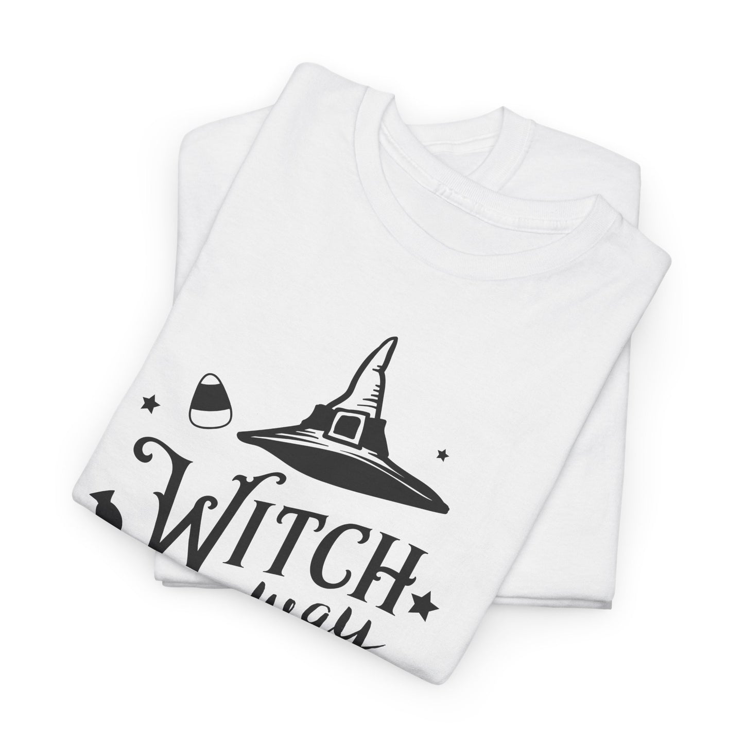 Witch Way to the Candy T-Shirt - Funny Halloween Tee