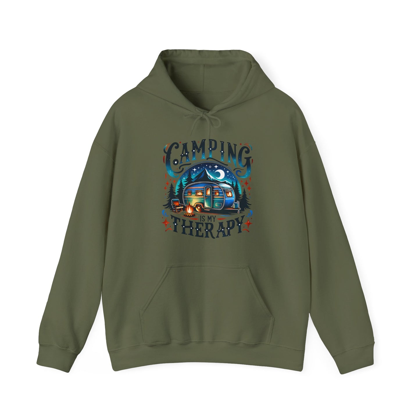 Camping Is My Therapy Hoodie
