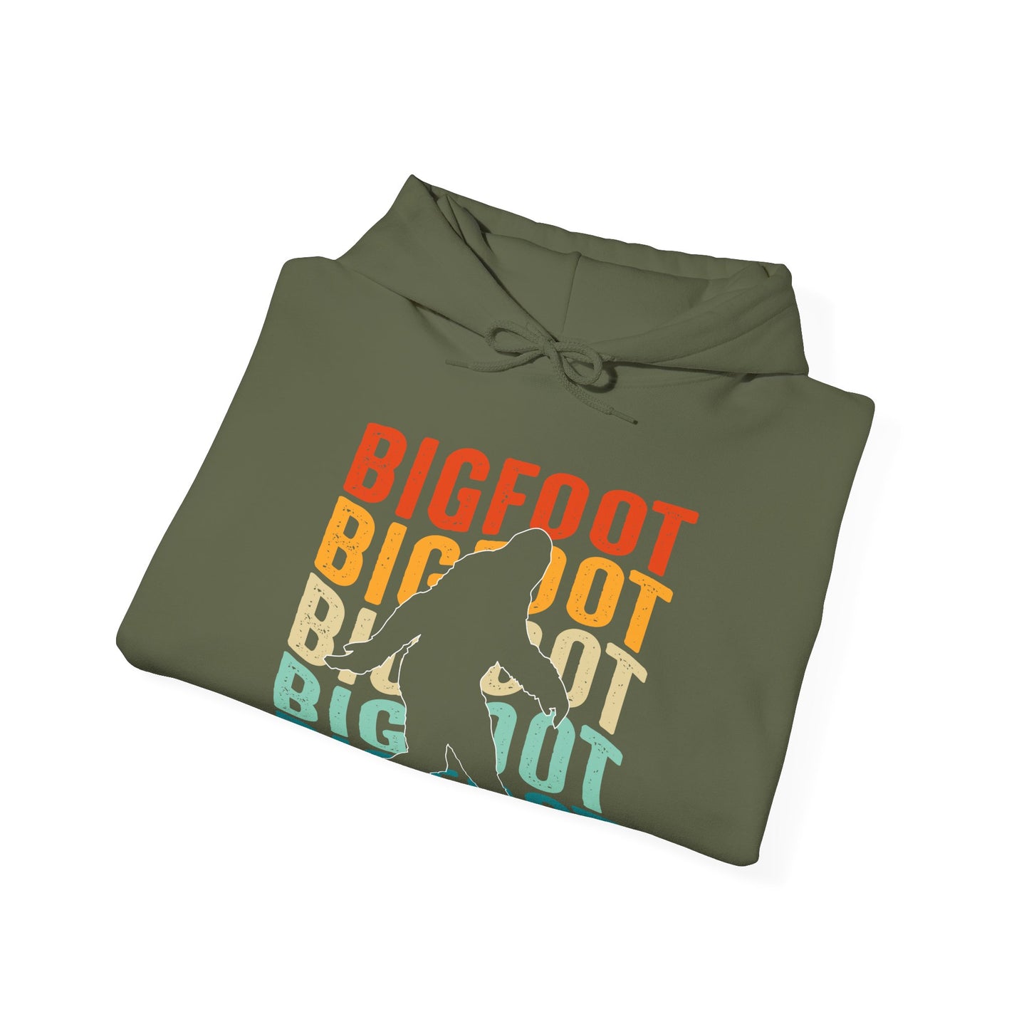 Bigfoot Silhouette Hoodie - Cryptid Outline Design