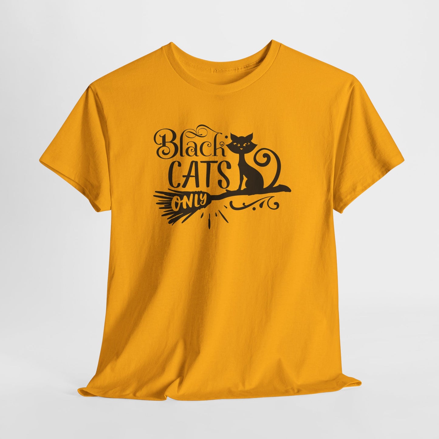 Black Cats Only T-Shirt - Witchy Feline Tee