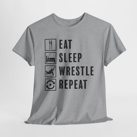 Eat Sleep Wrestle Repeat T-Shirt
