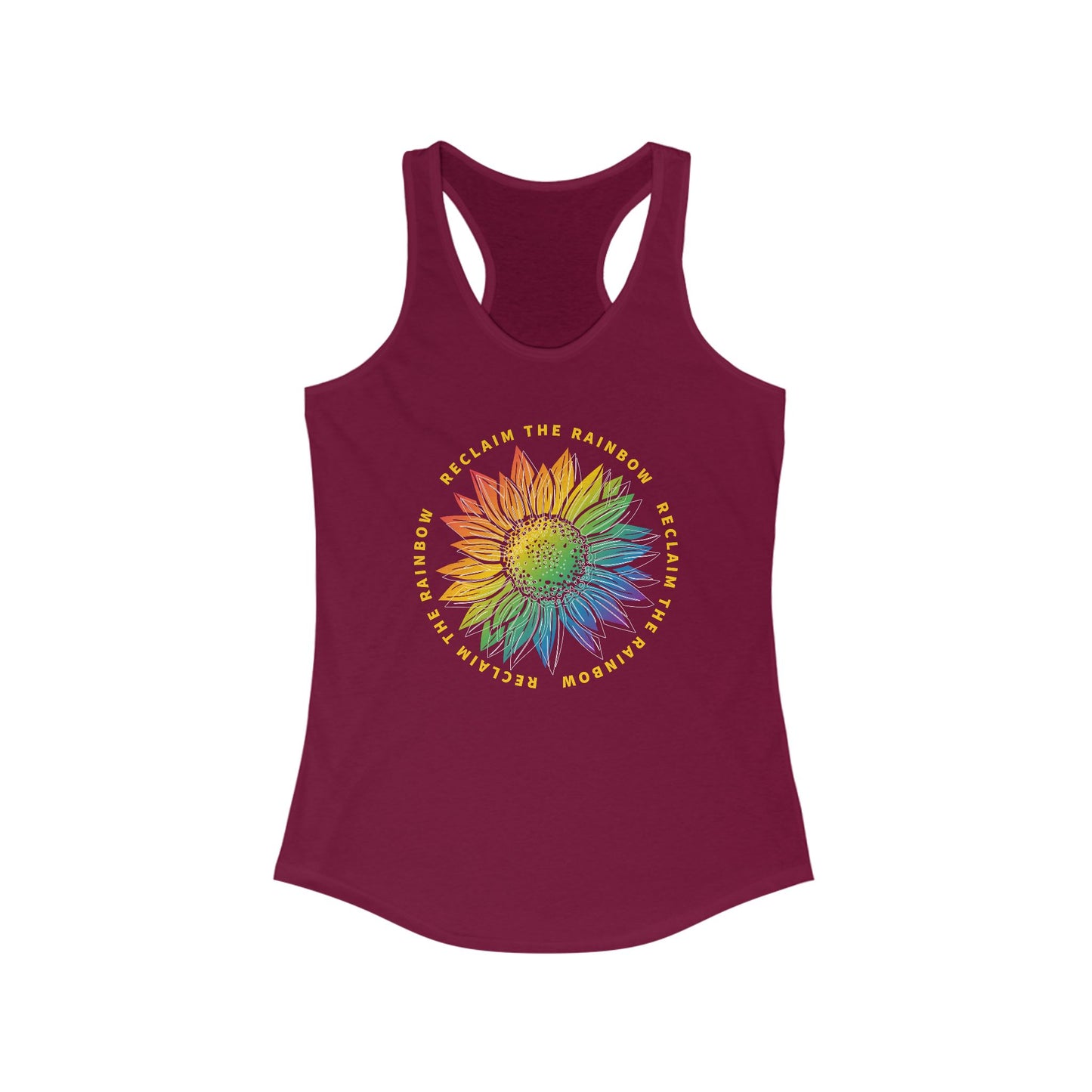 Reclaim The Rainbow Sunflower Tank Top