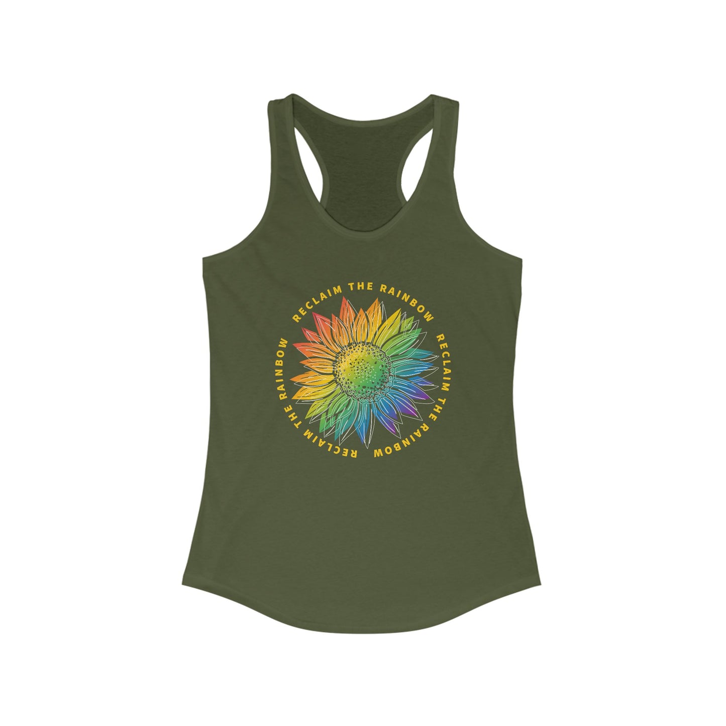 Reclaim The Rainbow Sunflower Tank Top