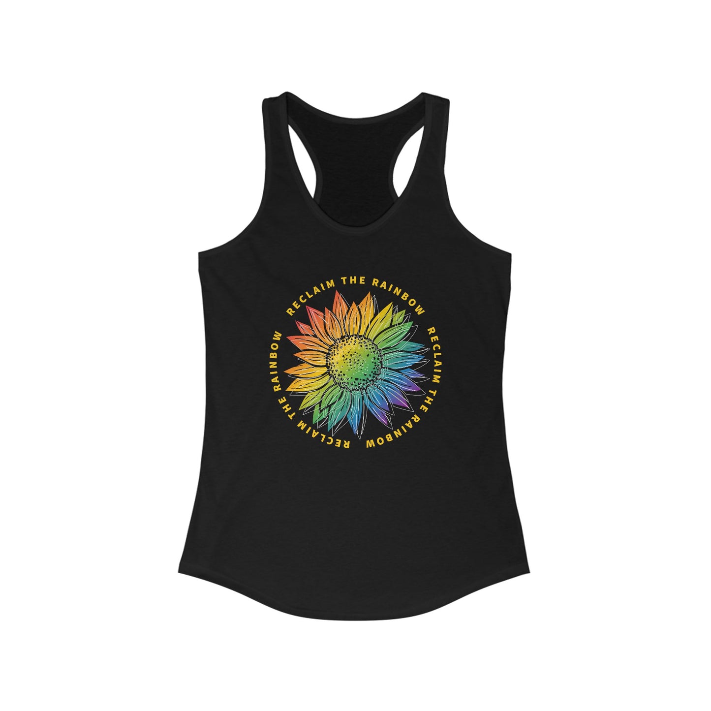 Reclaim The Rainbow Sunflower Tank Top